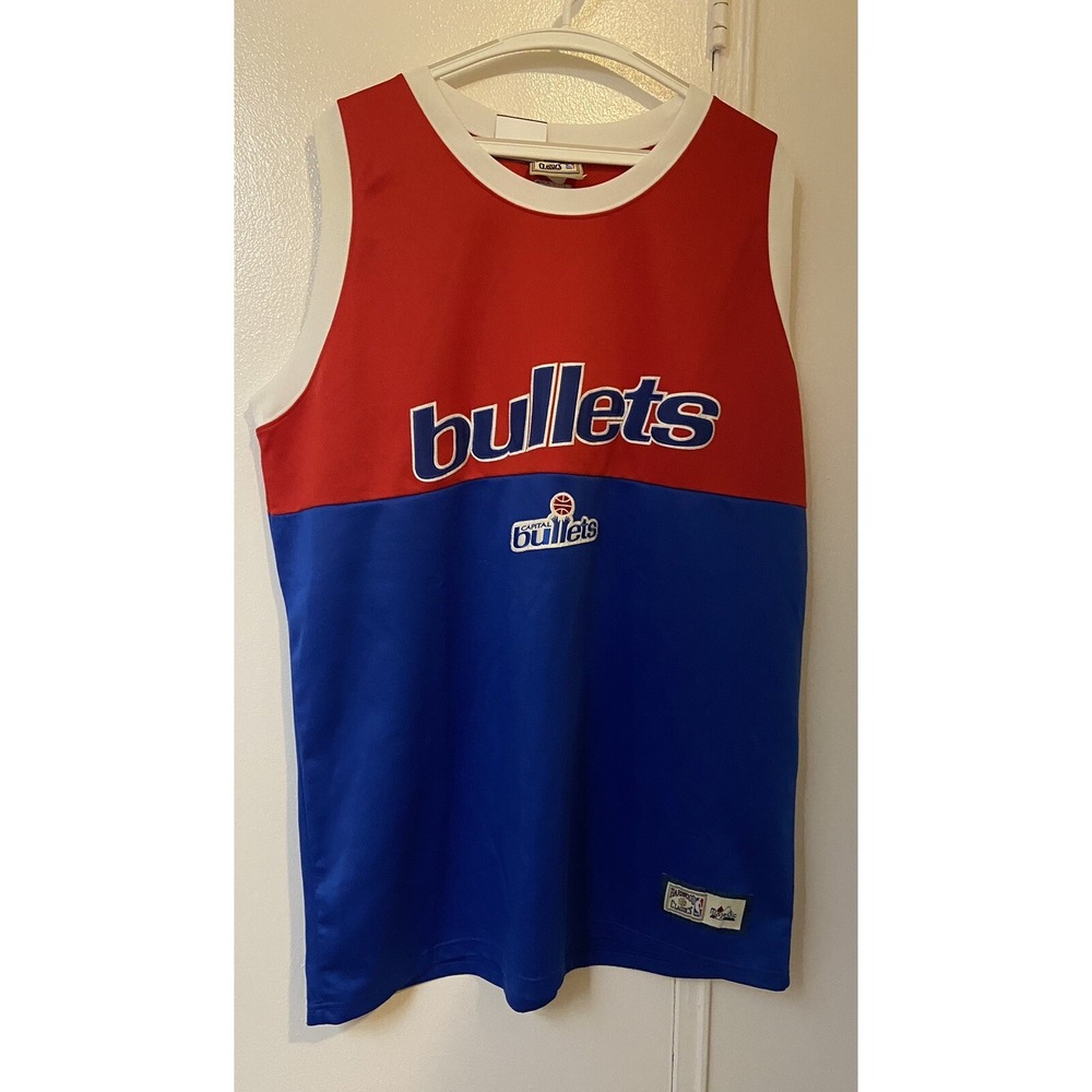 Capital Bullets‎ Sz Mens 2XL Majestic Hardwood Classic 1973-74 Road Jersey